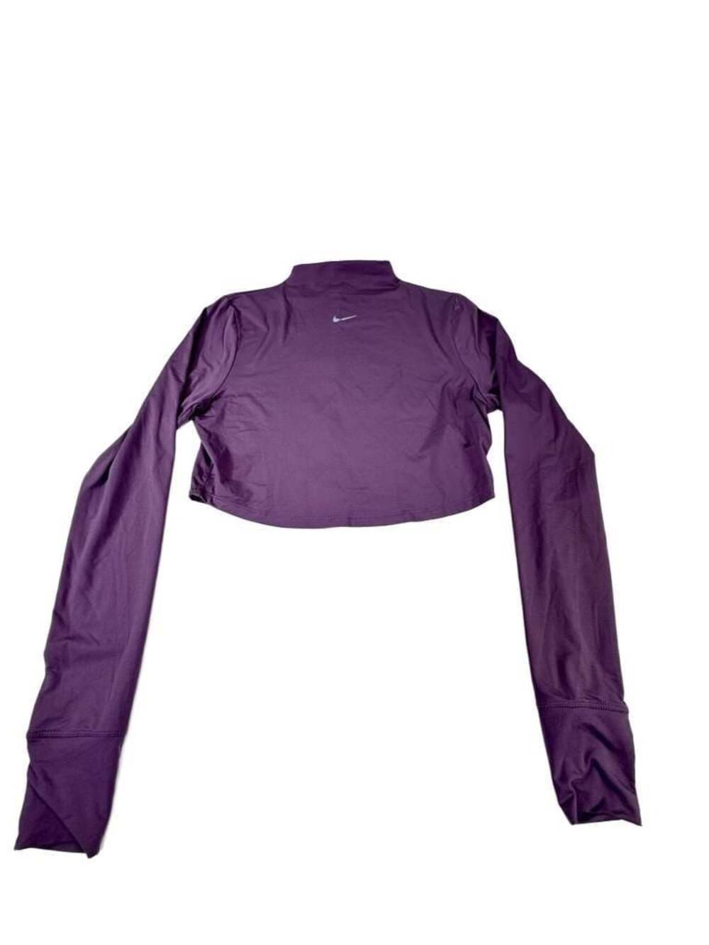 Nike Dri-FIT Women's Long-Sleeve Mock Neck Cropped Top Size L
